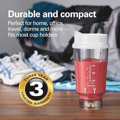 White portable personal blender with travel cup — photo 5