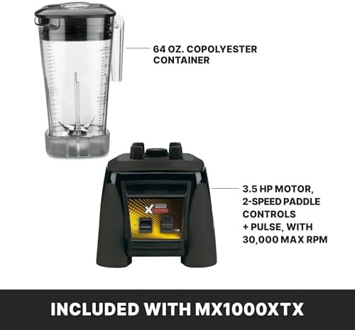 Waring commercial high power blender with paddle switches — photo 4