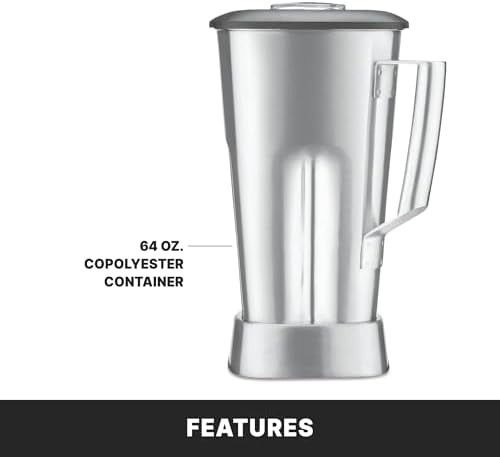 Stainless steel blender with electronic keypad — photo 4