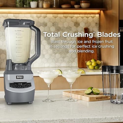 Grey professional compact blender with cups — photo 4