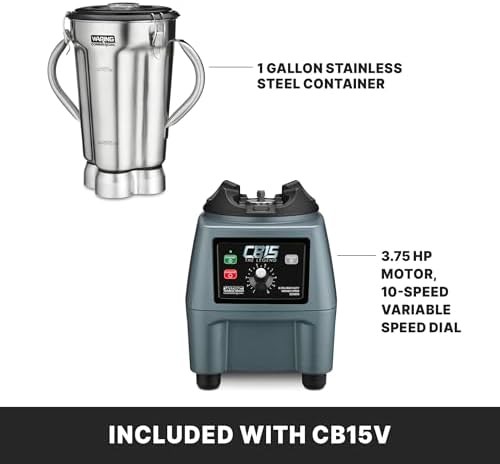 One gallon variable speed stainless steel blender — photo 3