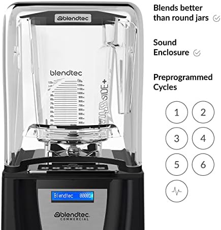 Commercial black blender with 96oz jar — photo 5