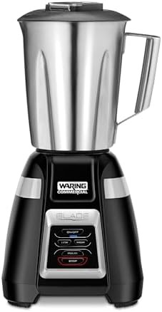 Black touchpad blender with stainless container