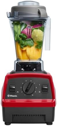 Red compact professional kitchen blender
