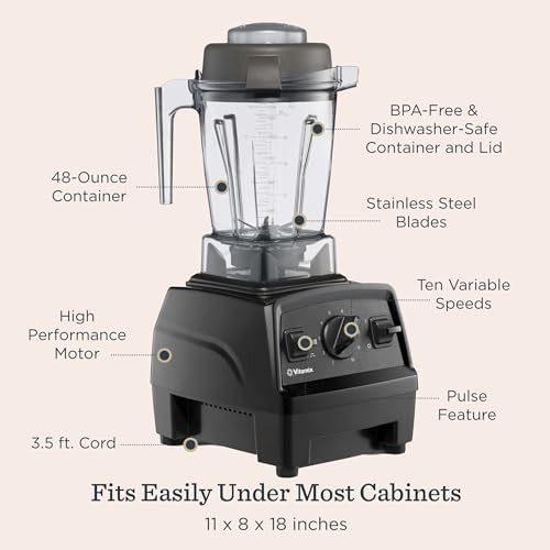 Red compact professional kitchen blender — photo 4