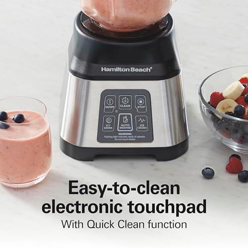 Silver glass jar blender with auto smoothie cycle — photo 4