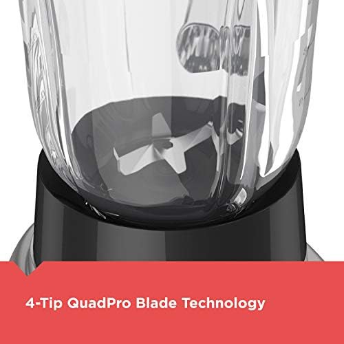 Silver four speed glass jar blender — photo 4