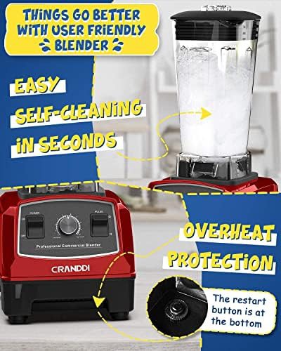 Classic red 70oz commercial blender — photo 4