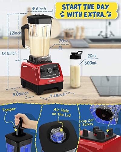 Classic red 70oz commercial blender — photo 5