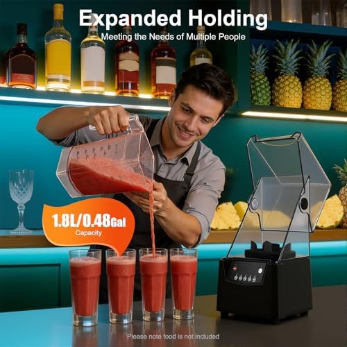 Soundproof Commercial Blender with Quiet Enclosure — photo 4