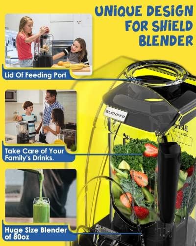 Commercial black blender with quiet shield — photo 3
