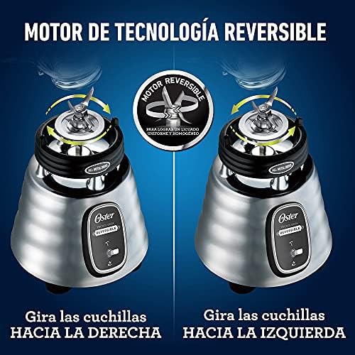Reversible motor chrome blender with glass jar — photo 4