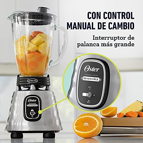 Reversible motor chrome blender with glass jar — photo 5