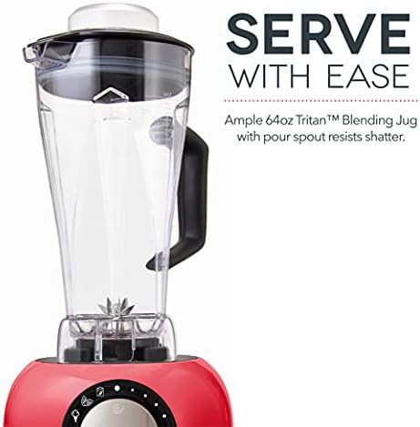 Red digital chef series deluxe blender — photo 3