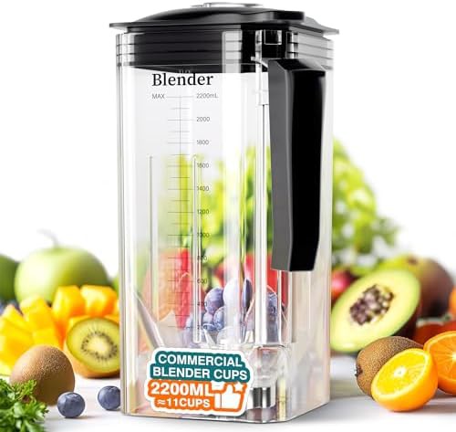 Black commercial blender with extra pitcher — photo 3
