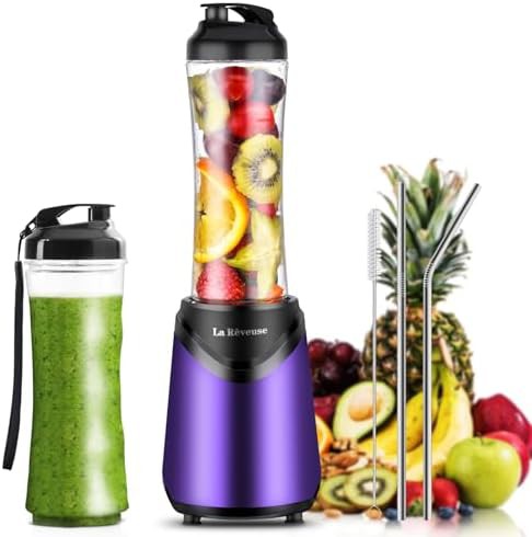 Purple Personal Size Blender with Two Cups