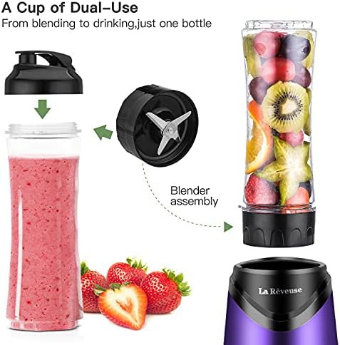 Purple Personal Size Blender with Two Cups — photo 4