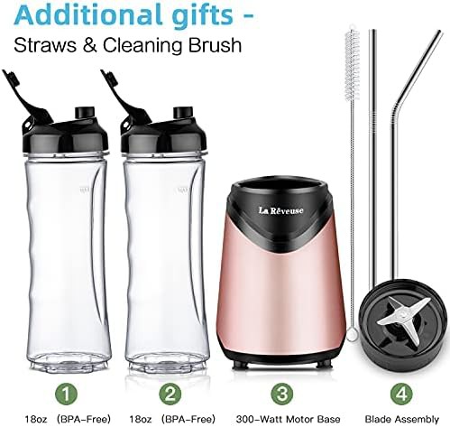 Pink Personal Size Blender with Two Cups — photo 3