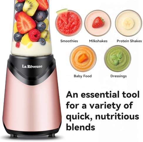 Pink Personal Size Blender with Two Cups — photo 5