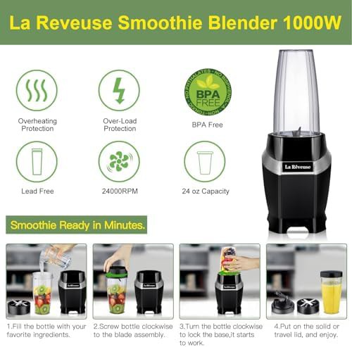 Black Power Blender with Pulse Function — photo 3