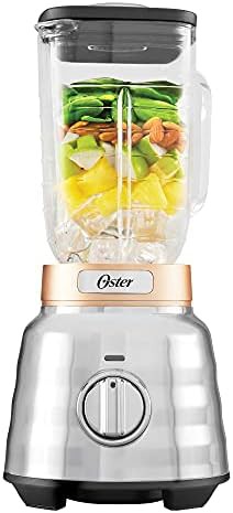 Simple knob button blender with glass jar
