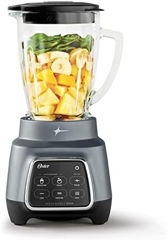 Glass jar blender with touchscreen controls