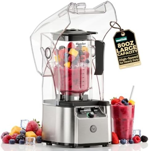 Silver professional blender 60 oz capacity