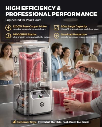 Silver professional blender 60 oz capacity — photo 4