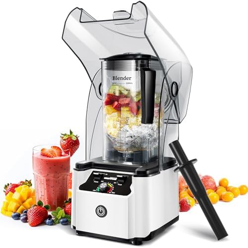 White professional blender with 2200W motor
