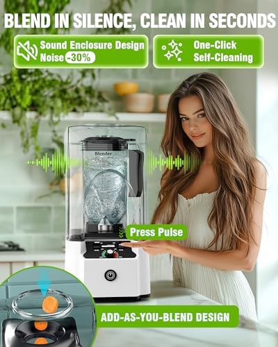 White professional blender with 2200W motor — photo 5