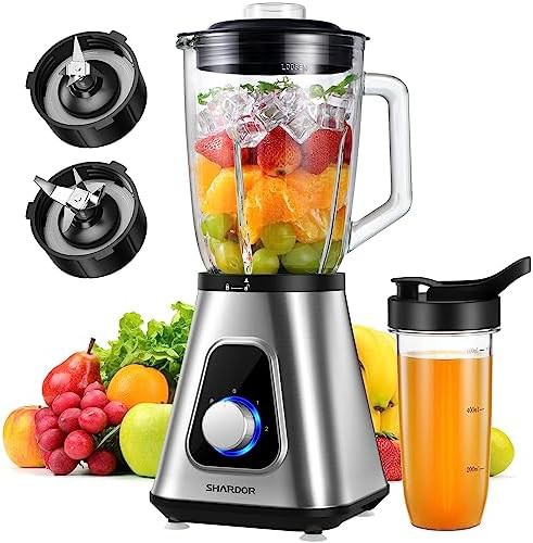 Shardor 1200W countertop blender with travel cup