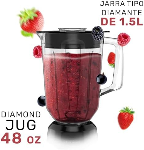 Touch panel blender with diamond glass jar — photo 4