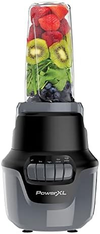 Black boost blender with glass jar — photo 3