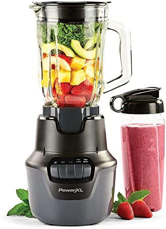 Black boost blender with glass jar — photo 4