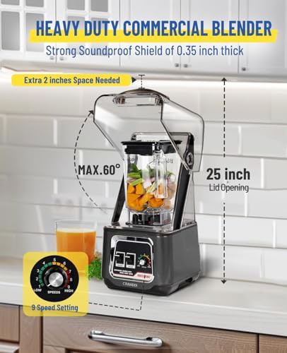 Professional grey quiet blender 50 oz — photo 4
