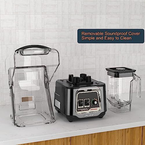 Professional grey quiet blender 50 oz — photo 5