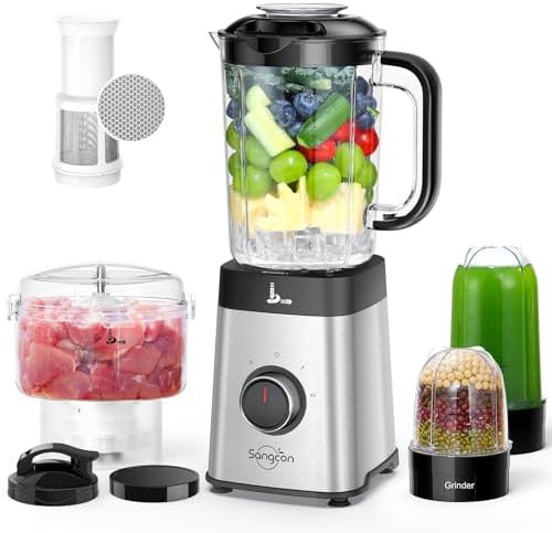 Five in one blender and processor combo