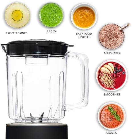 Black two speed blender with pulse function — photo 4