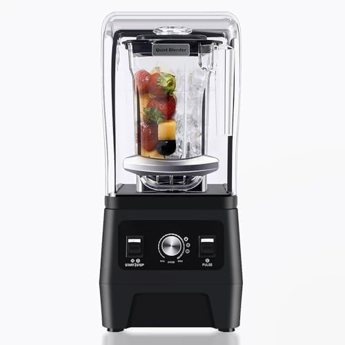 Professional quiet blender with sound enclosure