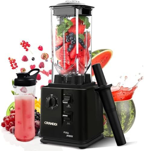 Black 1800w 80oz tamper blender