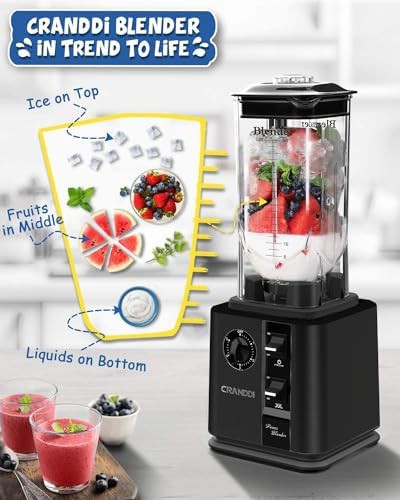 Black 1800w 80oz tamper blender — photo 5