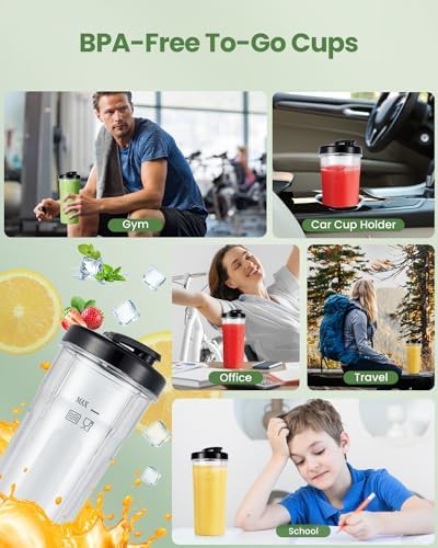 Six edge blade personal smoothie blender — photo 4