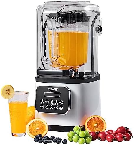 White commercial blender with quiet shield
