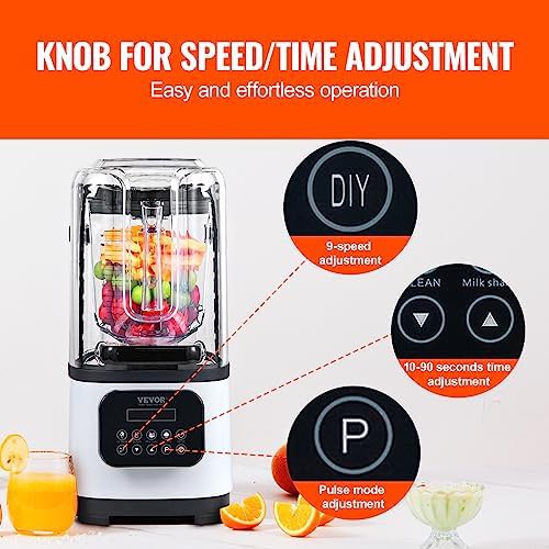 White commercial blender with quiet shield — photo 4