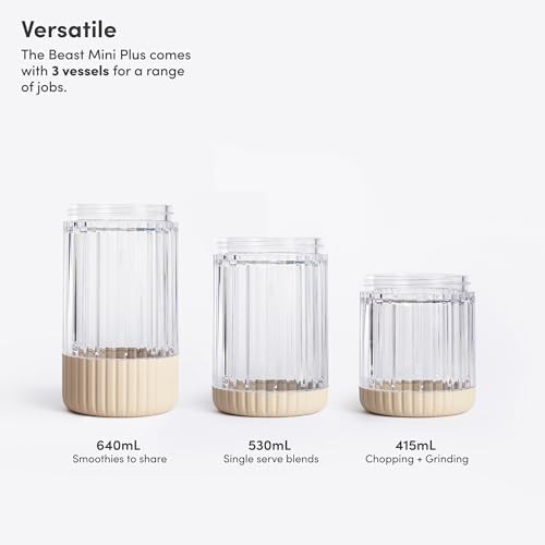 Sand colored mini blender plus 600w — photo 3
