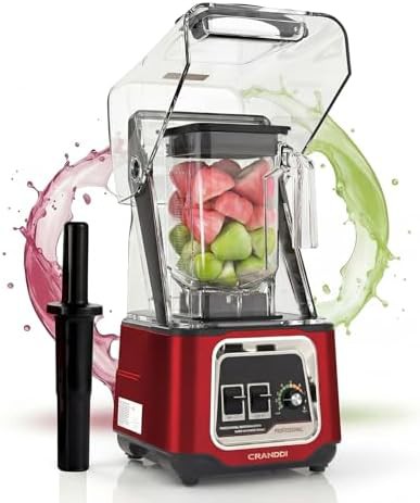 Professional red quiet blender 50 oz