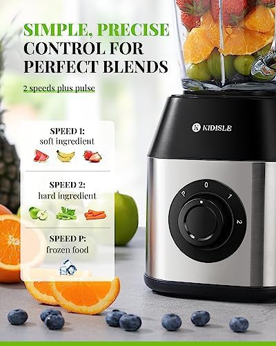 Silver professional crusher blender 1200W — photo 3