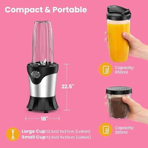 Portable personal blender with coffee grinder — photo 5