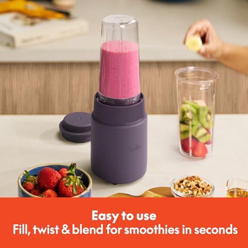 Plum purple rocket personal blender set — photo 3
