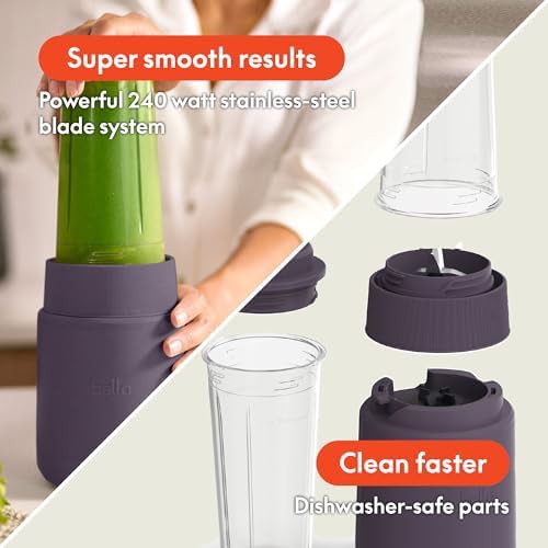 Plum purple rocket personal blender set — photo 4